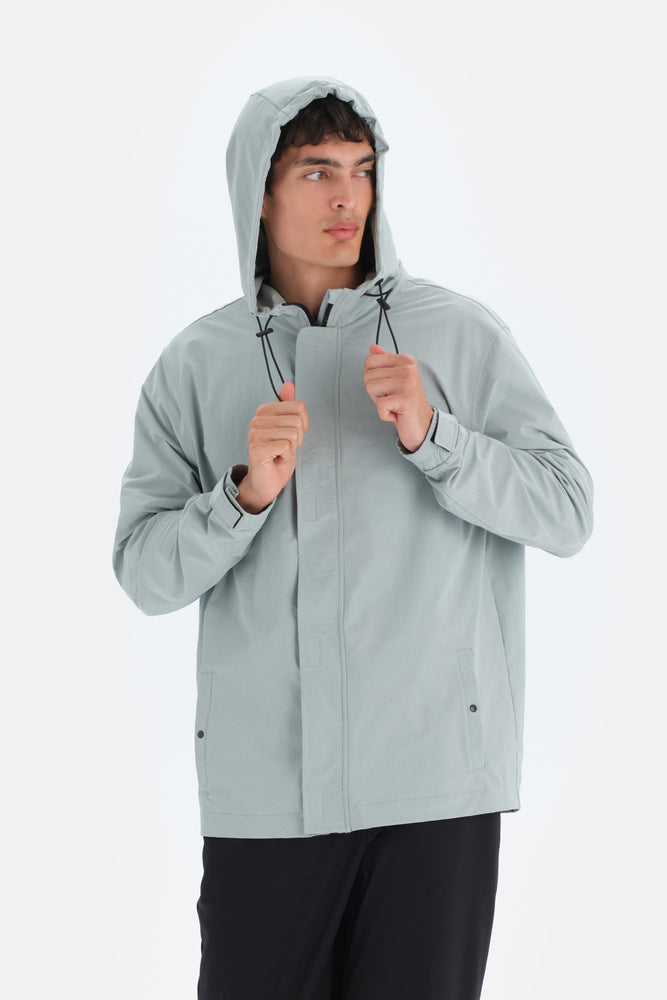 Mint Yeşili Dagi Active Mint i Sırt Baskı Detaylı Mont