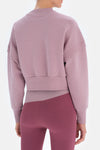 Lila Dagi Active Kapitone Crop Sweatshirt