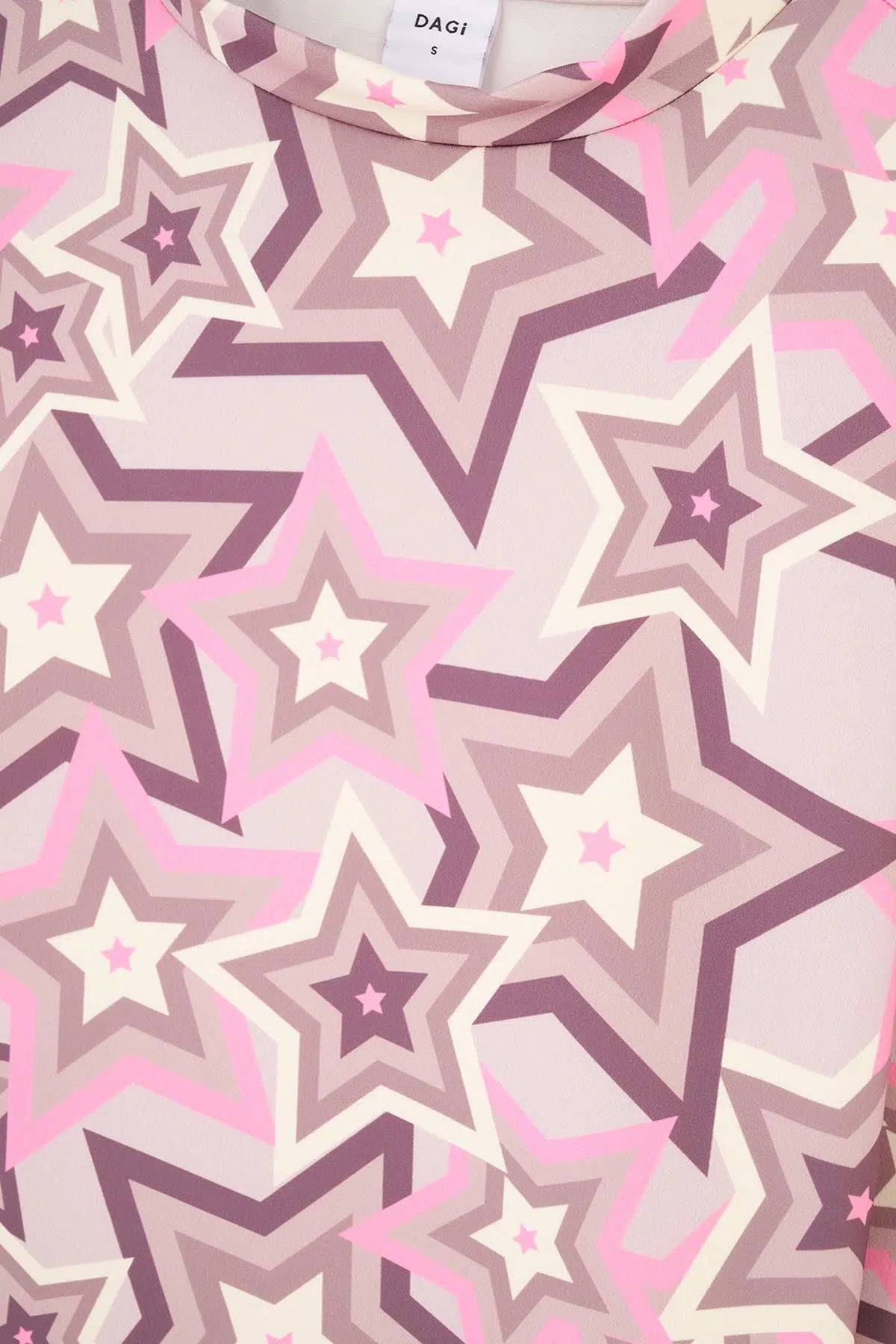 Multicolor Dagi Active Dik Yaka Yıldız Baskılı Scuba Sweatshirt