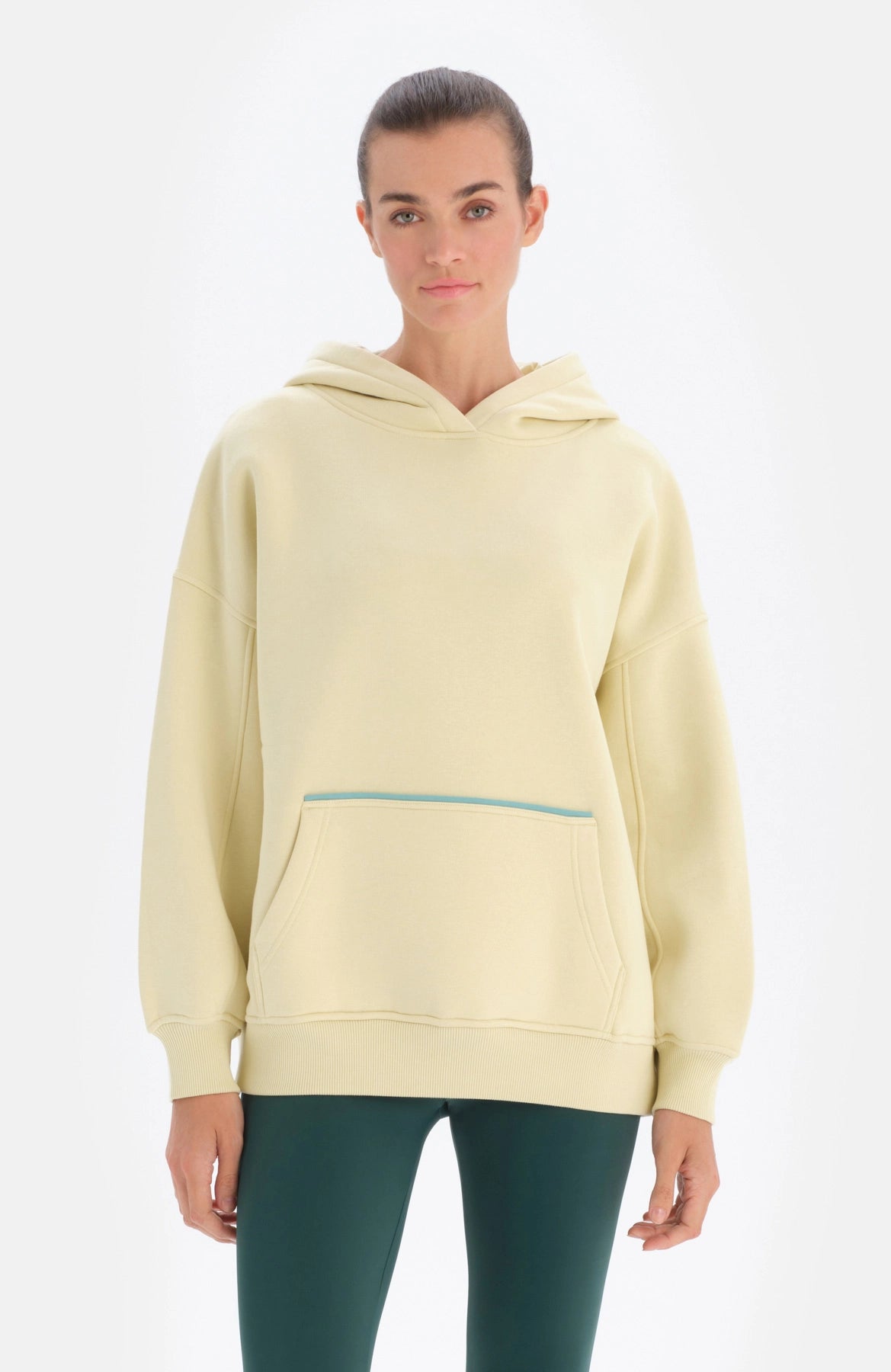 Açık Yeşil Dagi Active Sırt Baskılı Kapüşonlu Sweatshirt