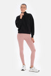 Siyah Dagi Active Fermuar Yaka Kapitone Sweatshirt