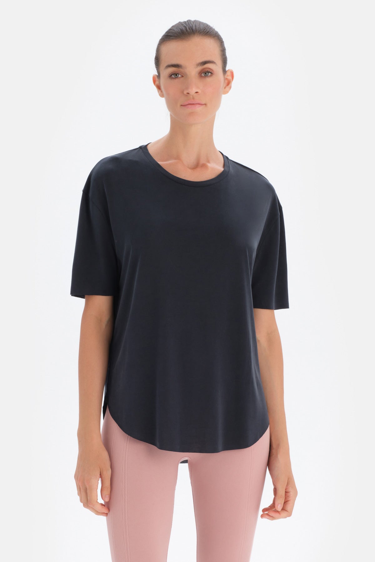 Siyah Dagi Active Kadın Modal T-Shirt