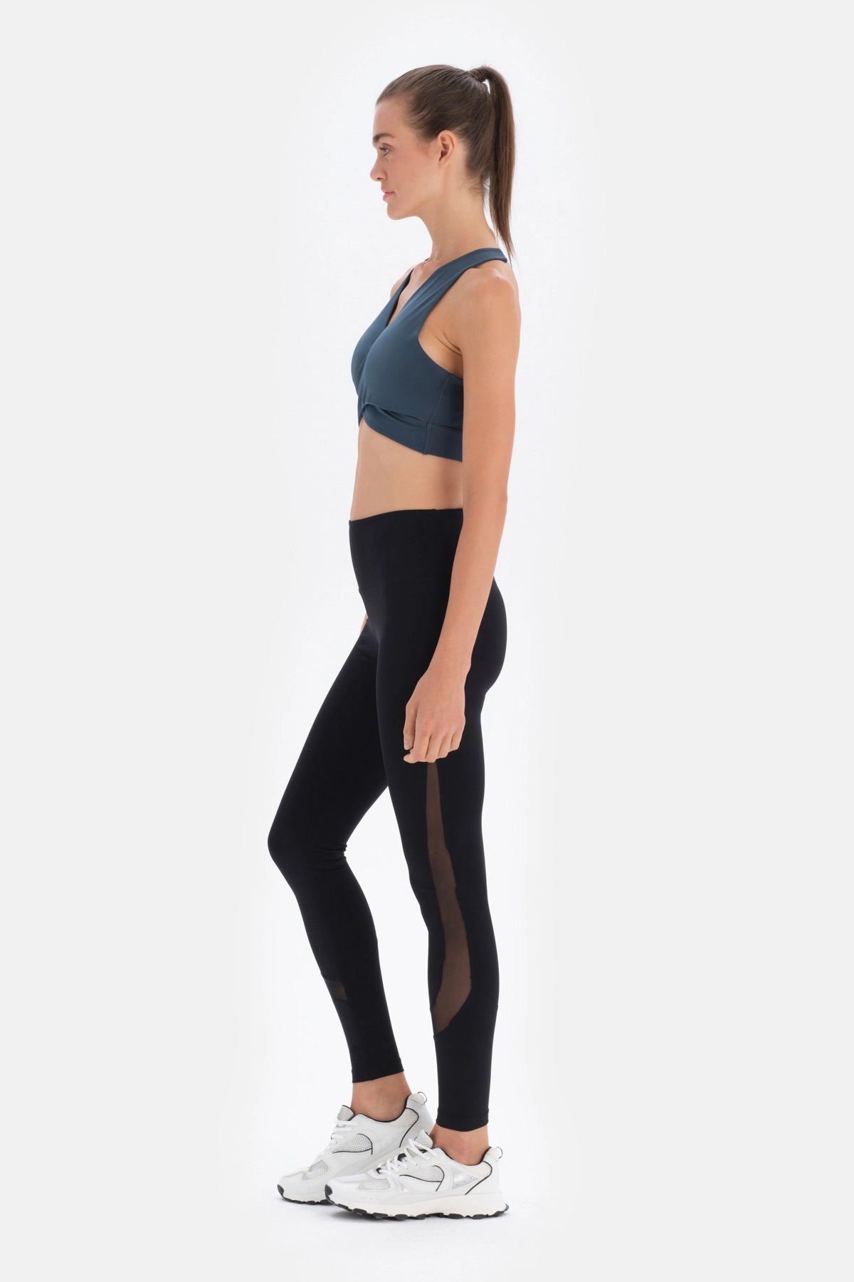 Koyu Yeşil Dagi Active Koyu Sırt Detaylı Spor Sütyeni