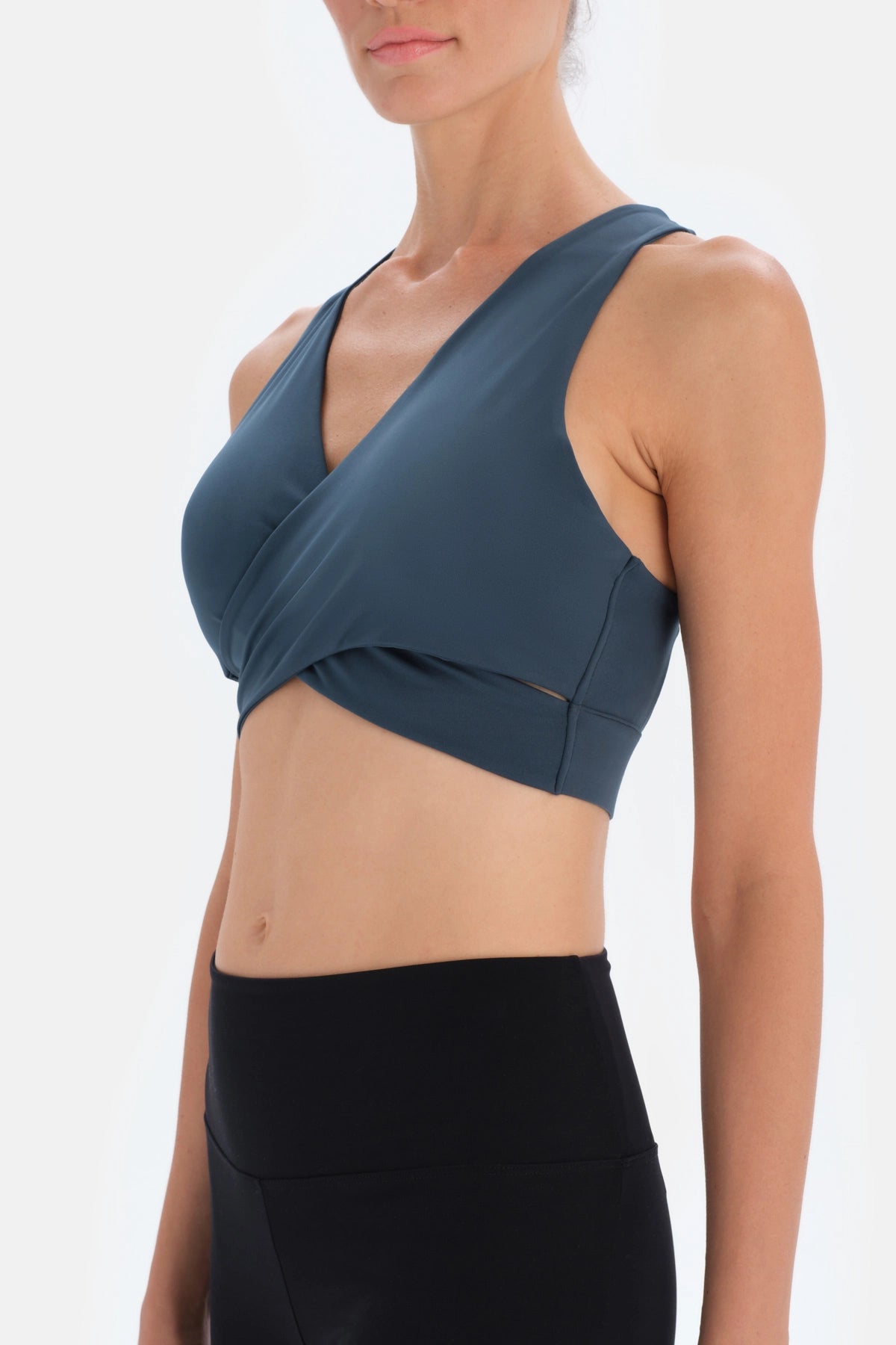 Koyu Yeşil Dagi Active Koyu Sırt Detaylı Spor Sütyeni