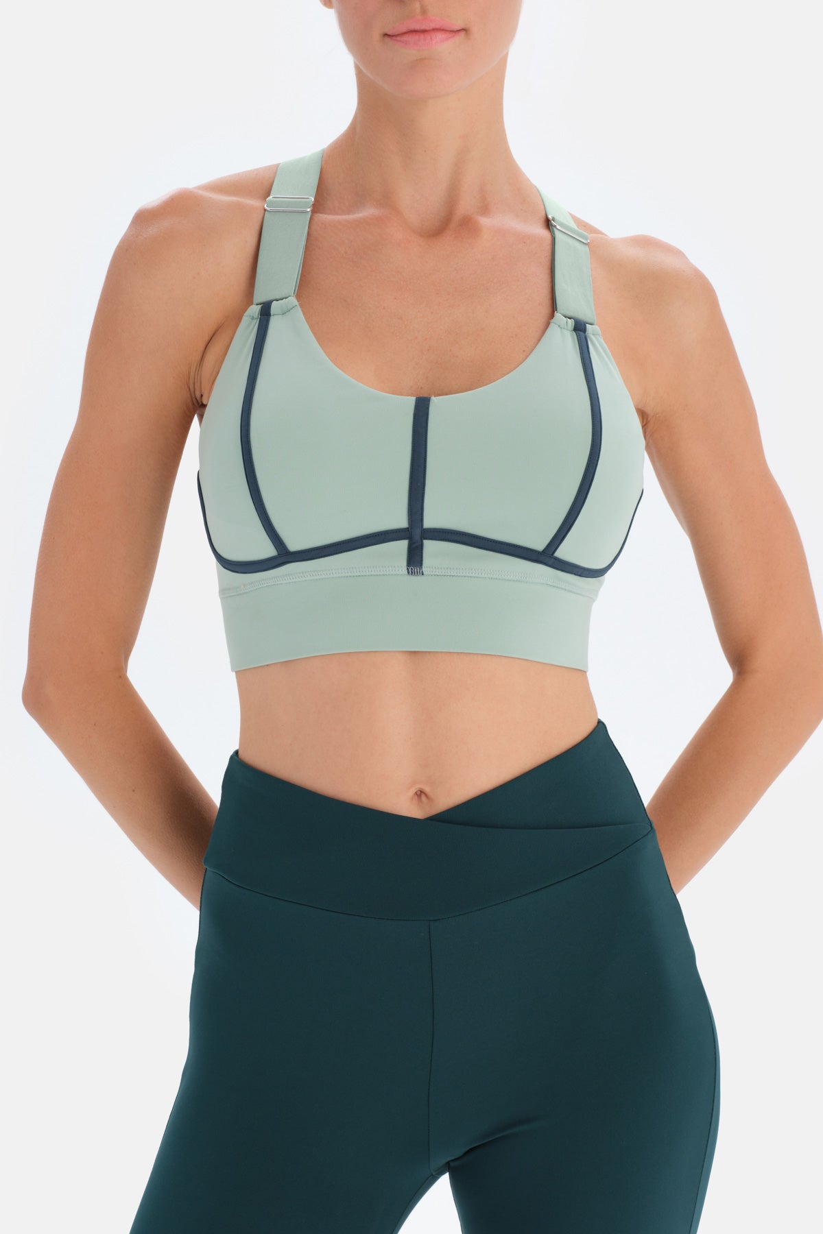 Mint Yeşili Dagi Active Biye Detaylı Spor Sütyeni