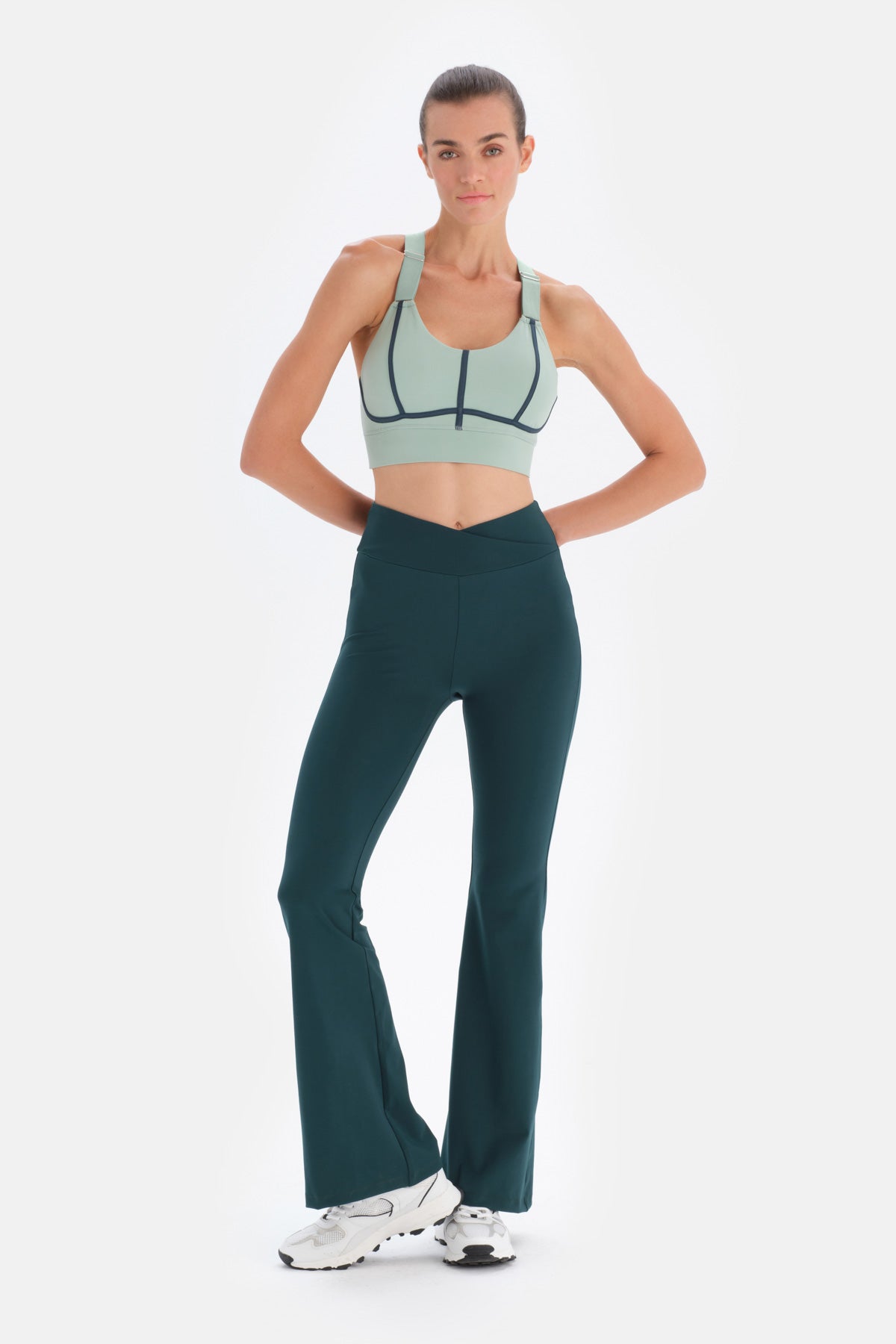 Mint Yeşili Dagi Active Biye Detaylı Spor Sütyeni