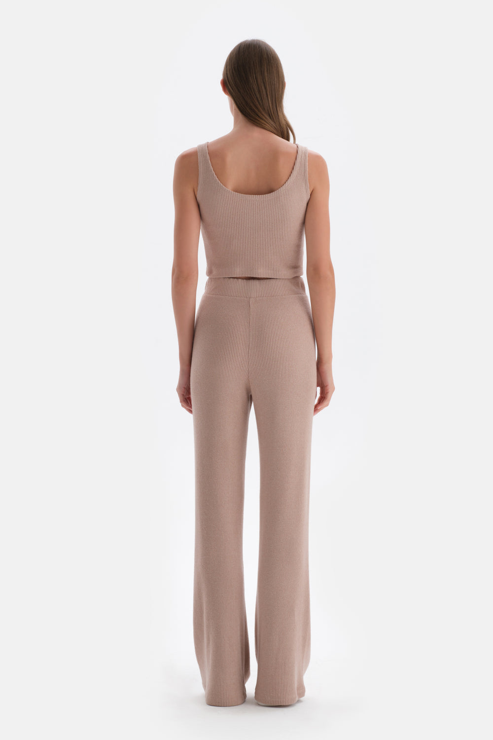 Açık Kahve Bol Paça Pantolon