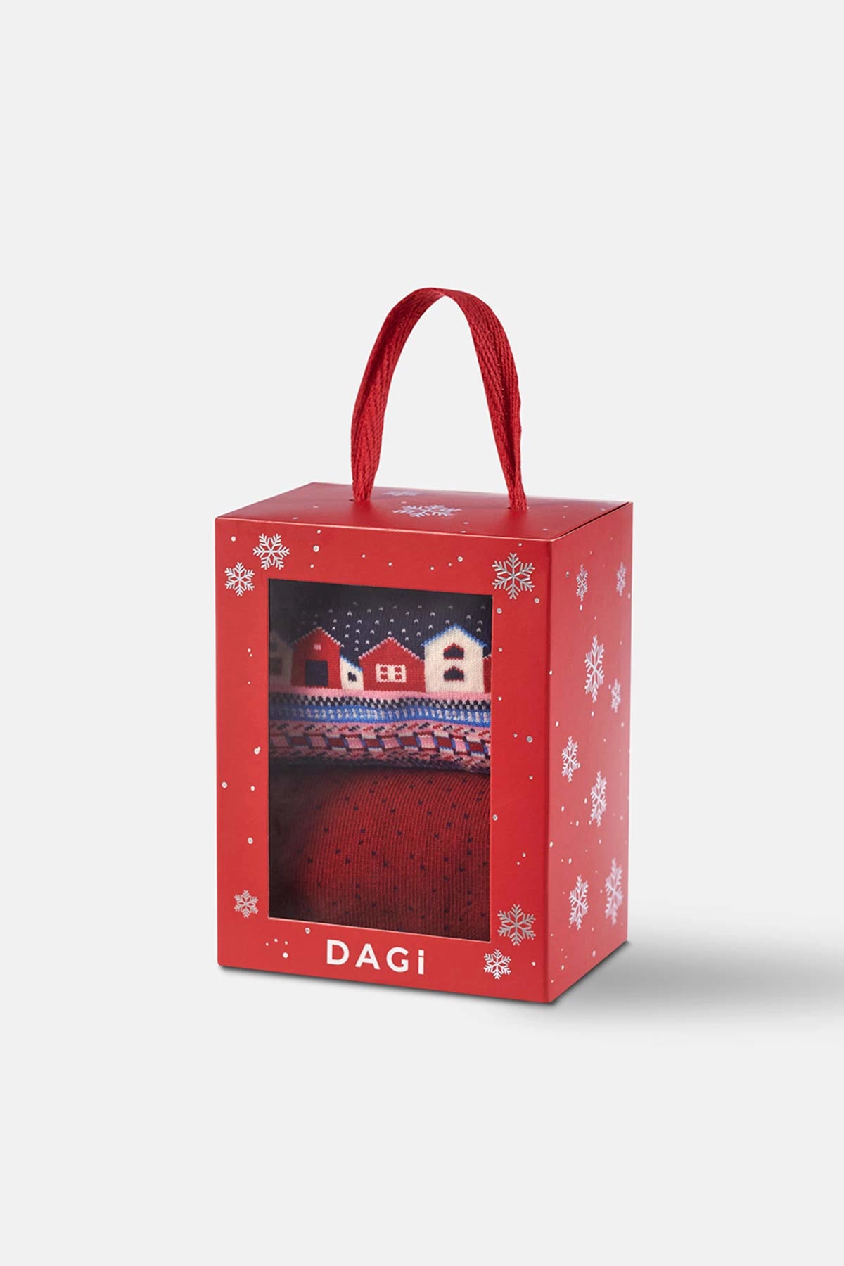 Multicolor Kadın 2'Li Ağaç Desenli Yılbaşı Çorabı