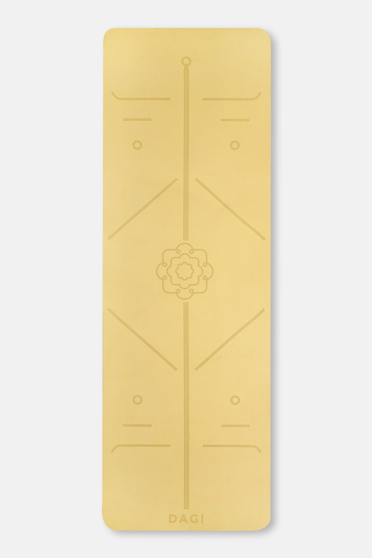 Açık Yeşil Yoga Matı Bodylıne Baskılı