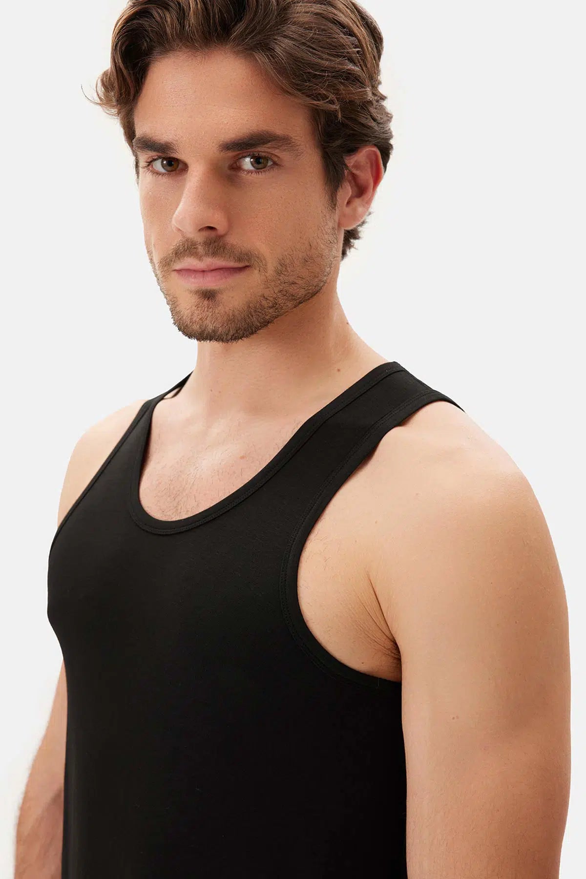 Siyah Basıc Modal Atlet