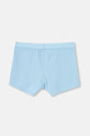 Açık Mavi Düz Pamuk Boxer