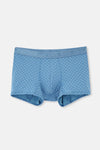 Açık Mavi-Mavi 2'li Desenli Micro Modal Boxer