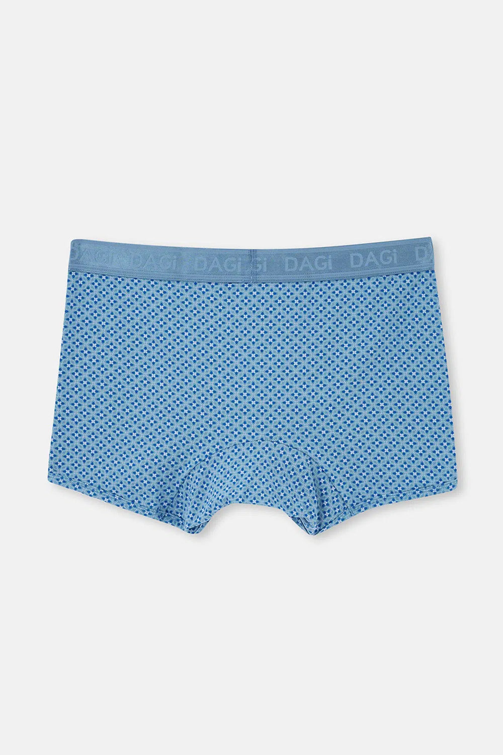 Açık Mavi-Mavi 2'li Desenli Micro Modal Boxer