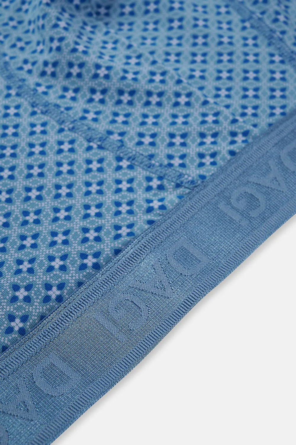 Açık Mavi-Mavi 2'li Desenli Micro Modal Boxer