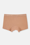 Açık Kahve-Lacivert 2'li Düz Micro Modal Boxer
