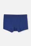 Kiremit-Lacivert 2'Li Desenli Micro Modal Boxer
