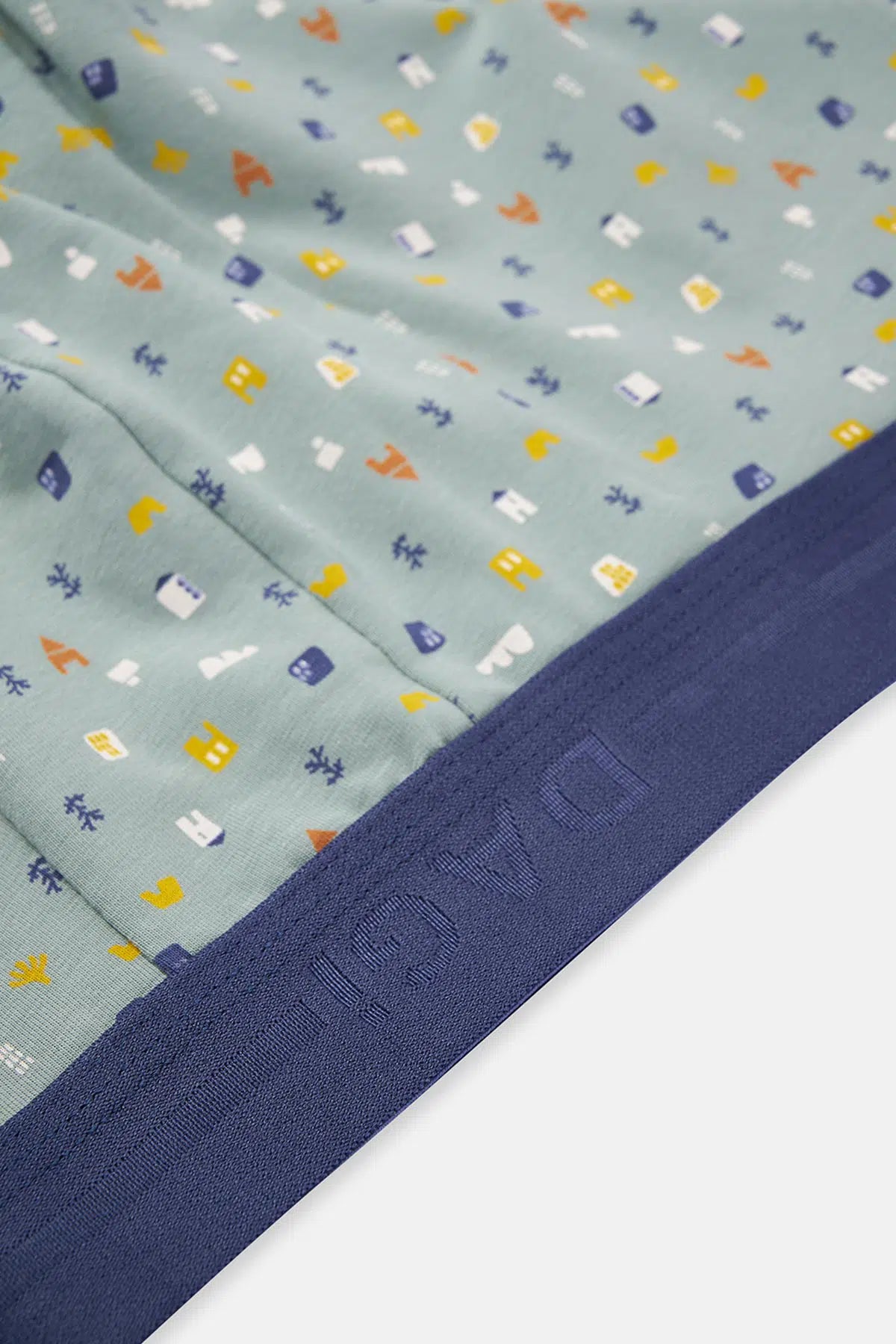 Amber-Gri Mavi Amber- 3'lü Desenli Pamuk Boxer