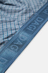 Açık Mavi-Mavi 3'Lü Desenli Micro Modal Boxer
