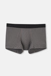 Açık Gri-Gri 3'Lü Desenli Micro Modal Boxer