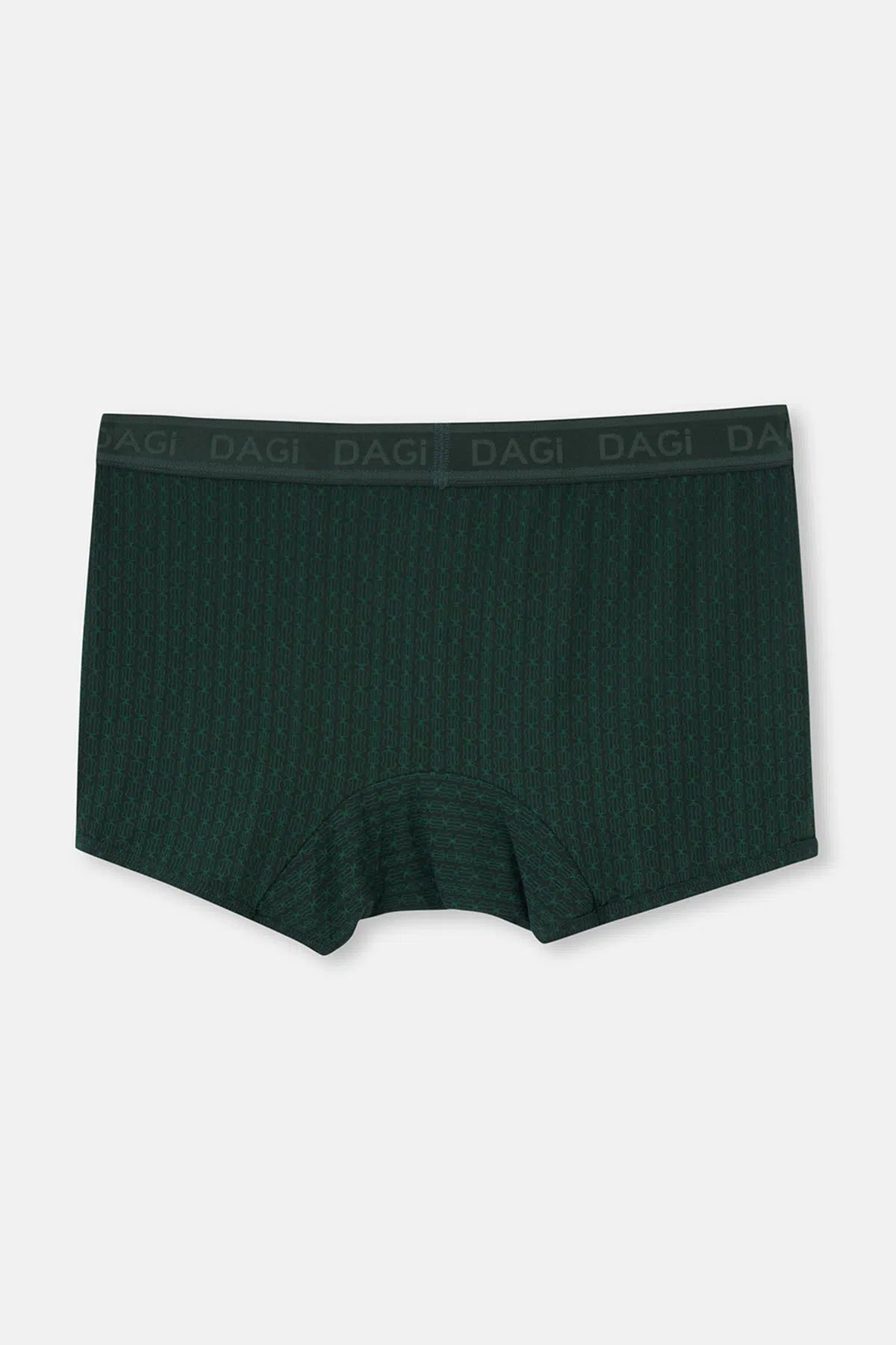 Koyu Yeşil Desenli Micro Modal Boxer