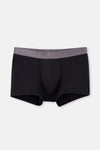 Siyah 3'lü Düz Micro Modal Boxer