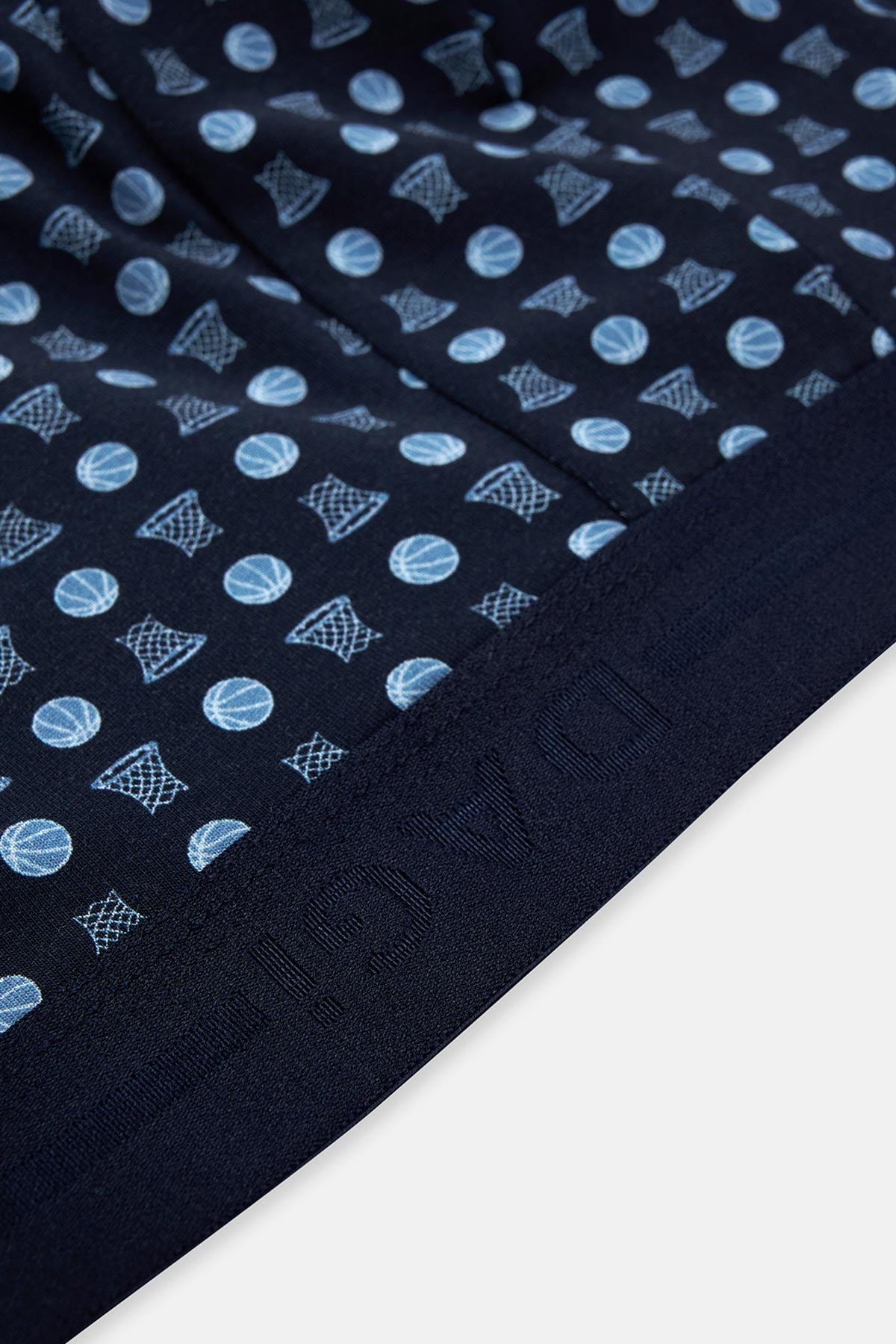 Lacivert Desenli Pamuk 2'li Boxer