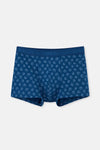 Lacivert 2'li Desenli Pamuk Boxer