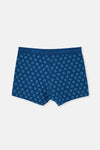 Lacivert 2'li Desenli Pamuk Boxer