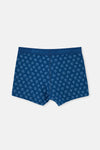 Lacivert 2'li Desenli Pamuk Boxer