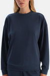 Lacivert Basıc Modal Sweatshırt