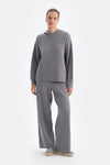 Gri Melanj Soft Tuşeli Pantolon