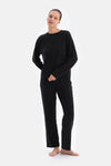 Antrasıt Uzun Kollu Soft Touch Pijama Takımı