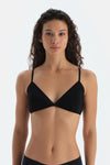 Siyah Basic Üçgen Formlu Bralet