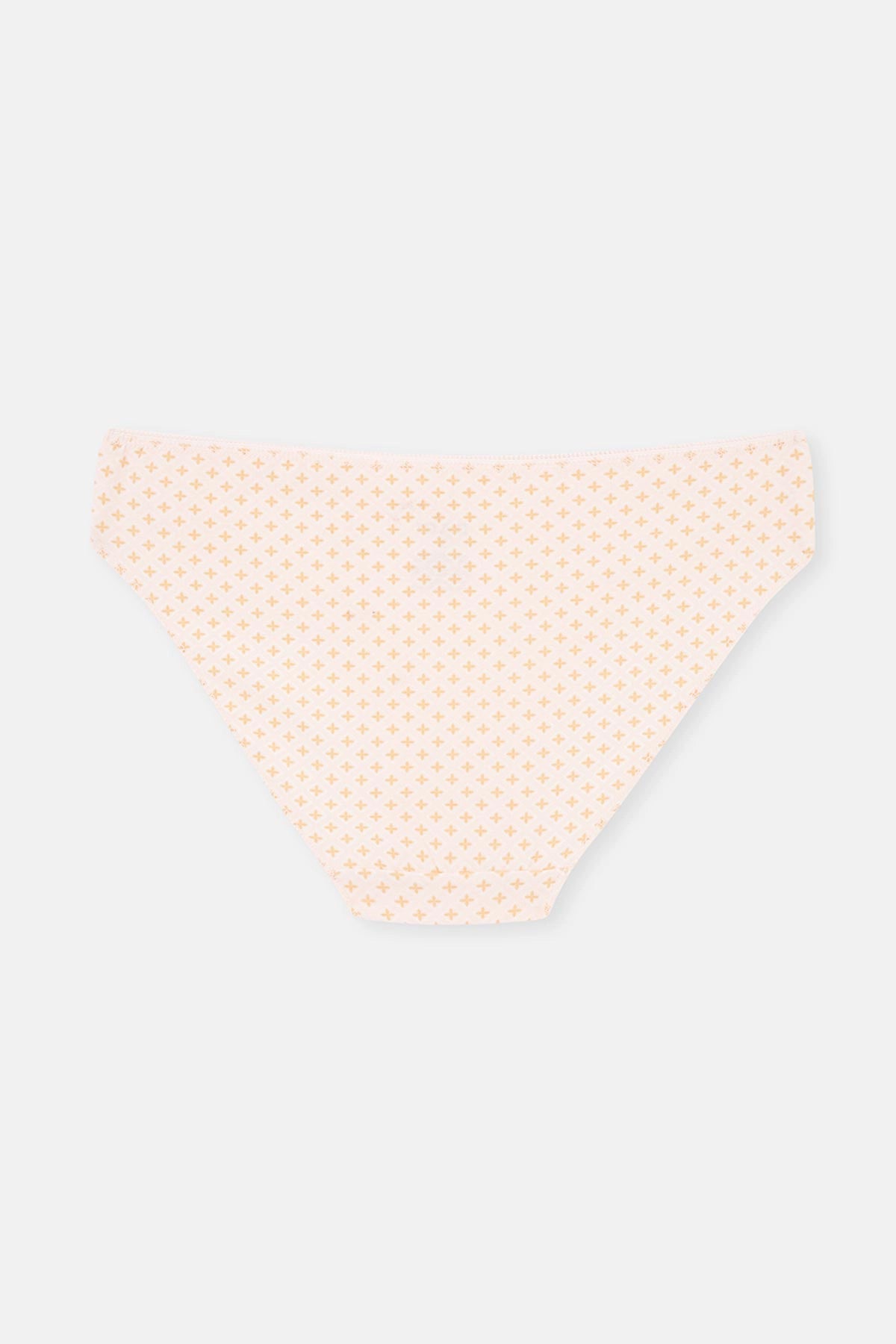 Açık Somon-Soft Pembe Soft Kadın 3'lü Desenli Brıef Külot