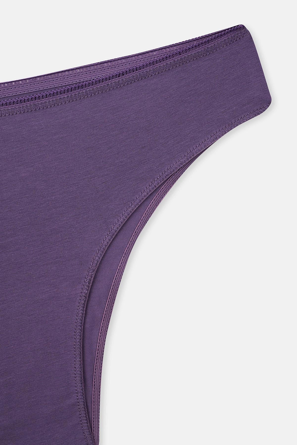 Gri-Mint-Mor Kadın 3'lü Düz Brazilian Külot