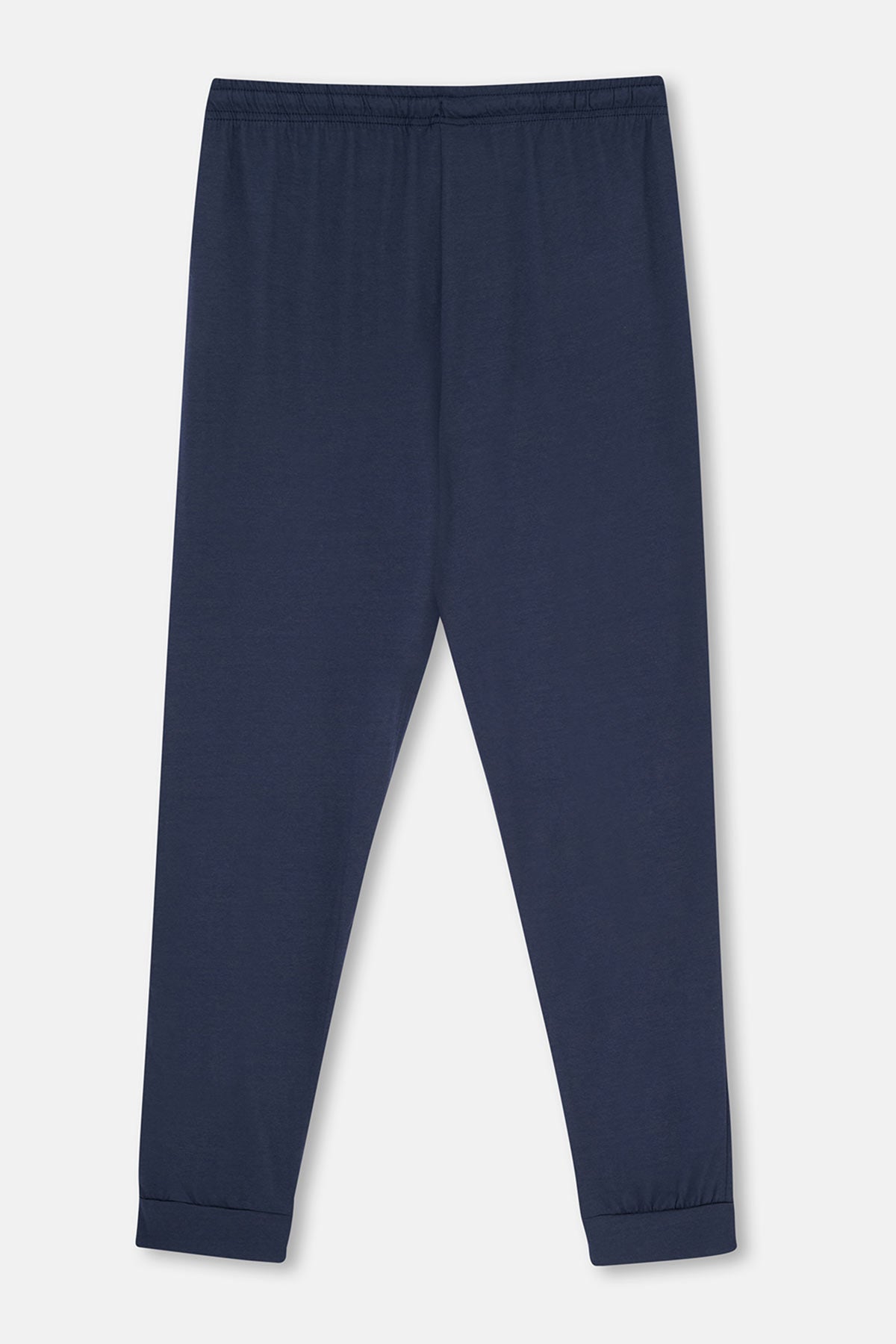 Lacivert Jogger Paça Örme Pantolon
