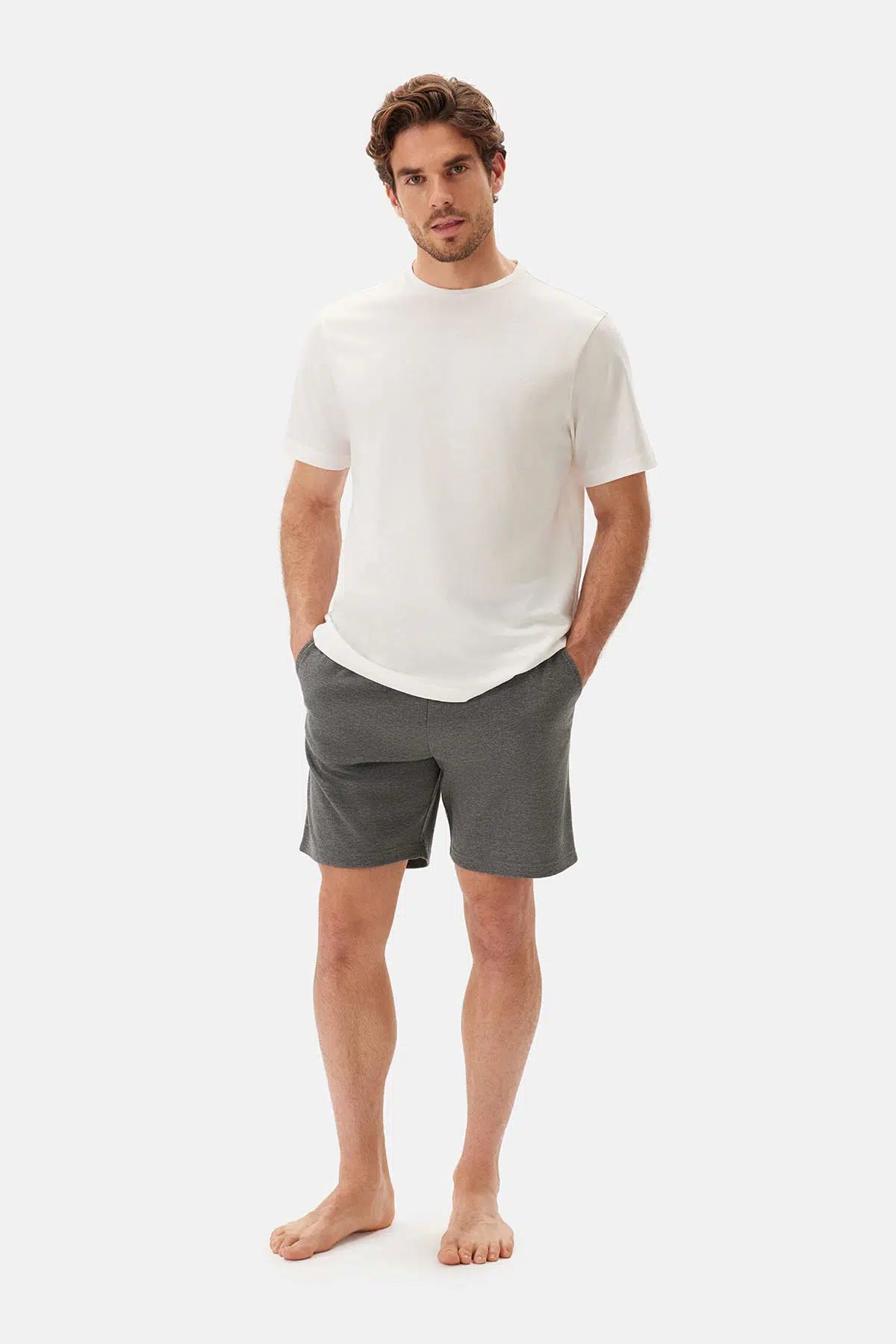 Antrasıt Örme Şort