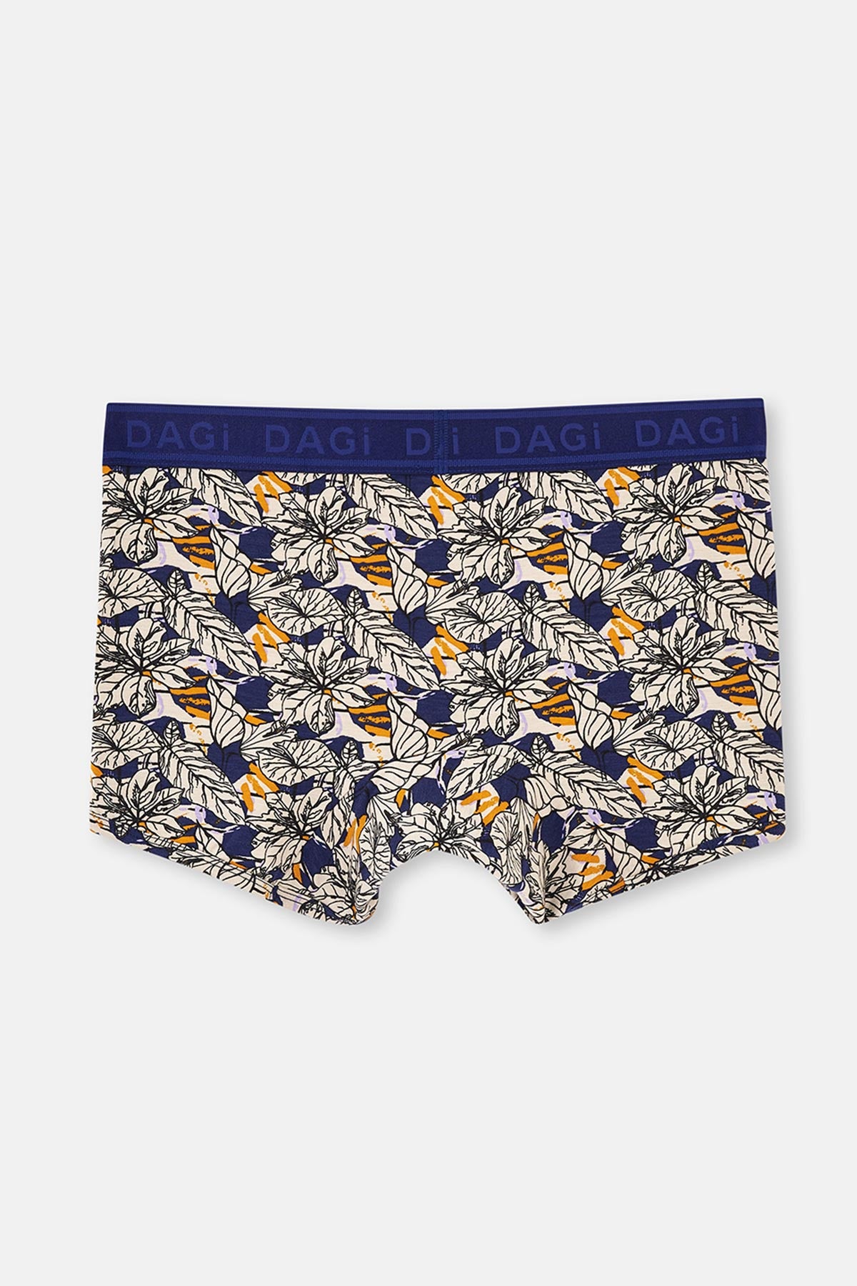 Lacivert Micro Modal Desenli Boxer