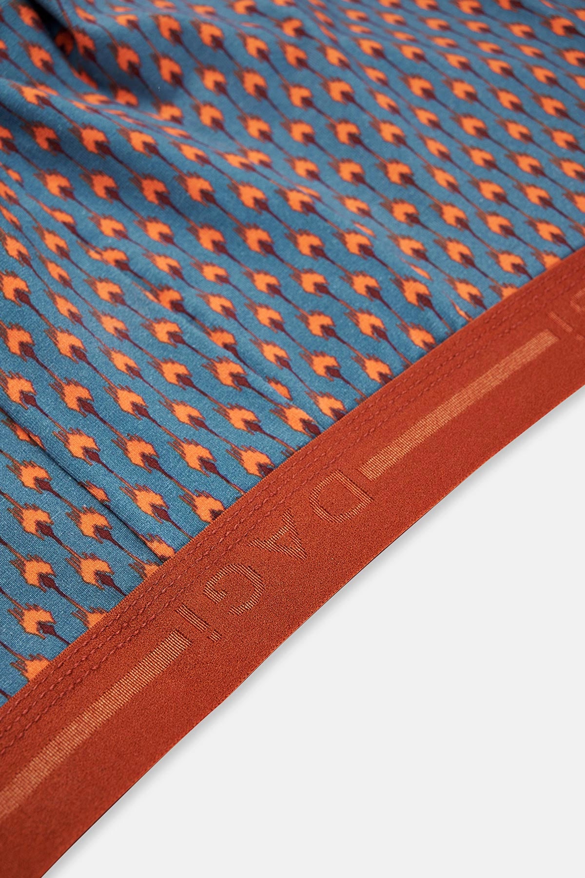 Mavi Pamuk Desenli 3'lü Boxer