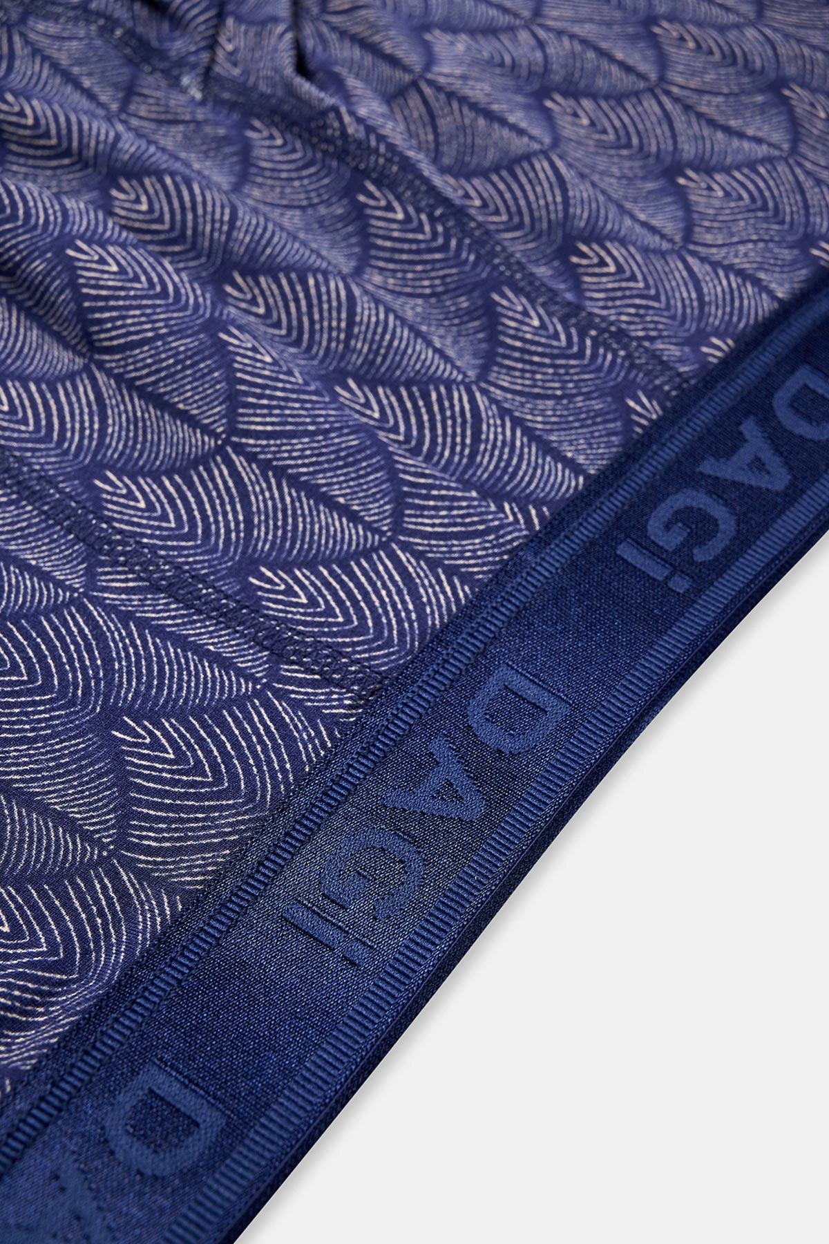 Lacivert Micro Modal Desenli 2'li Boxer