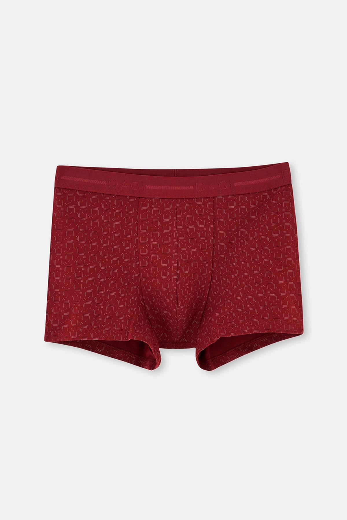 Bordo Pamuk Desenli 2'li Boxer