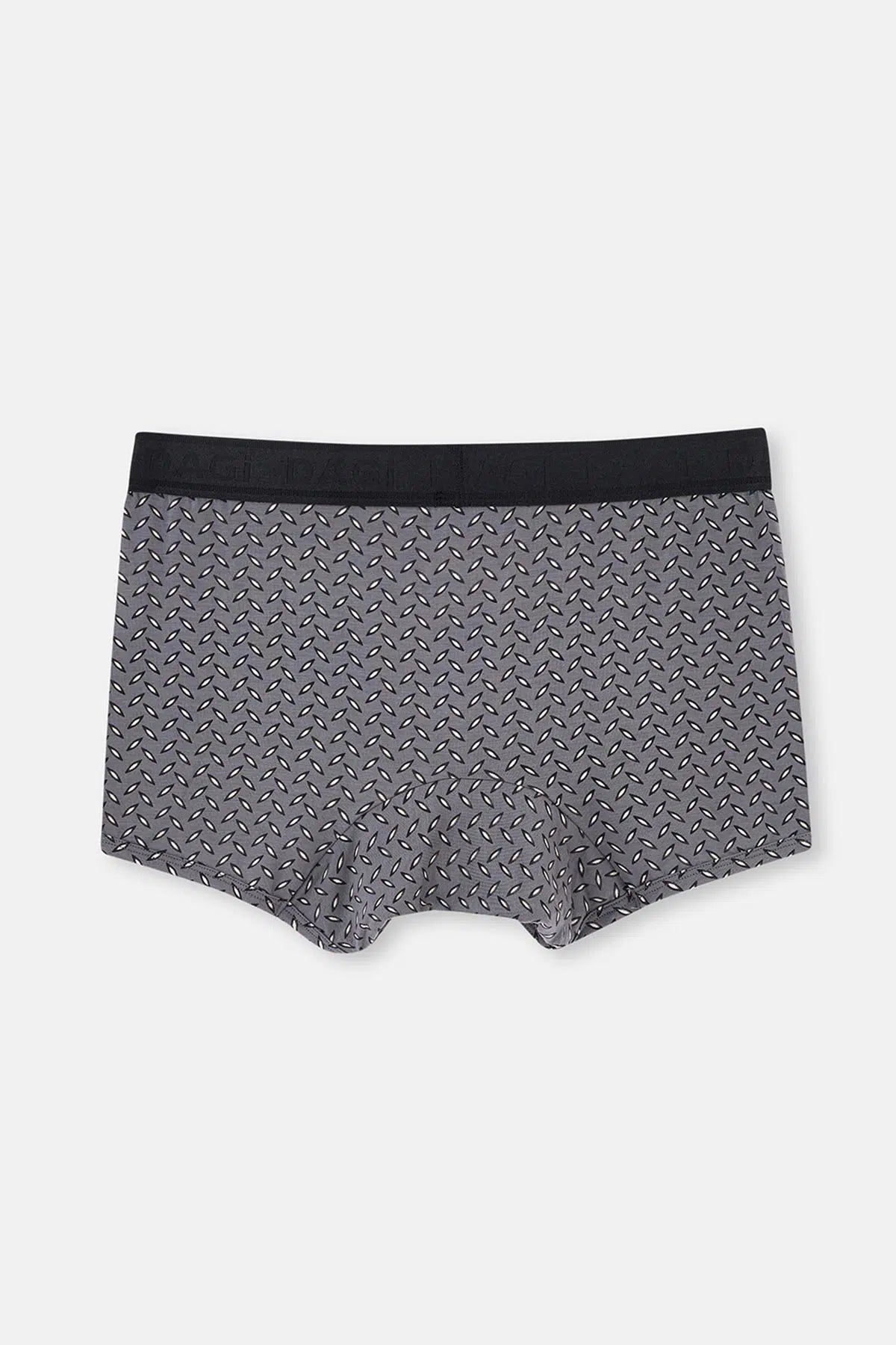 Siyah Micro Modal Desenli 2'li Boxer