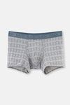 Gri Micro Modal Desenli Boxer
