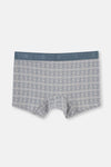 Gri Micro Modal Desenli Boxer
