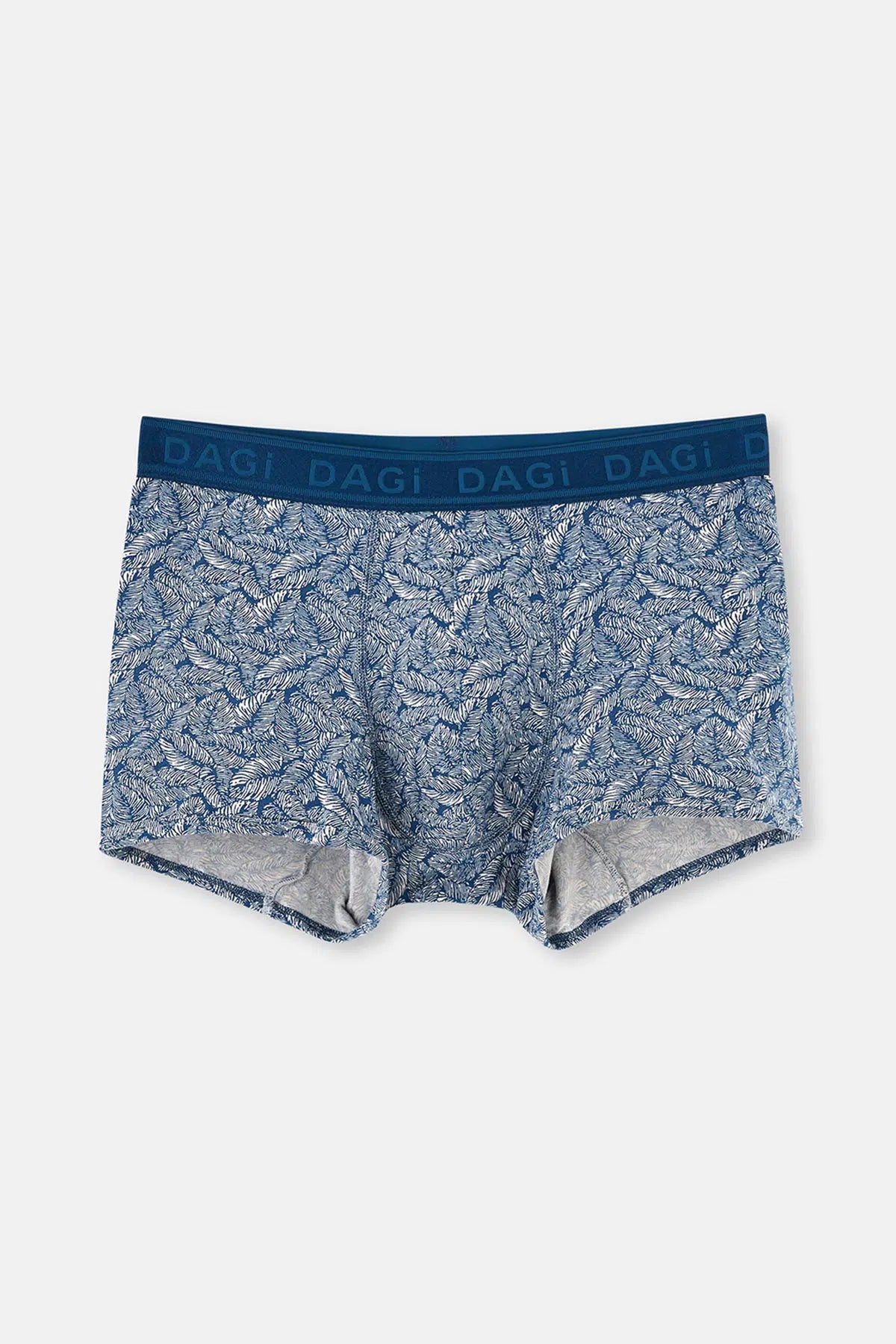 Lacivert Micro Modal Desenli 3'lü Boxer