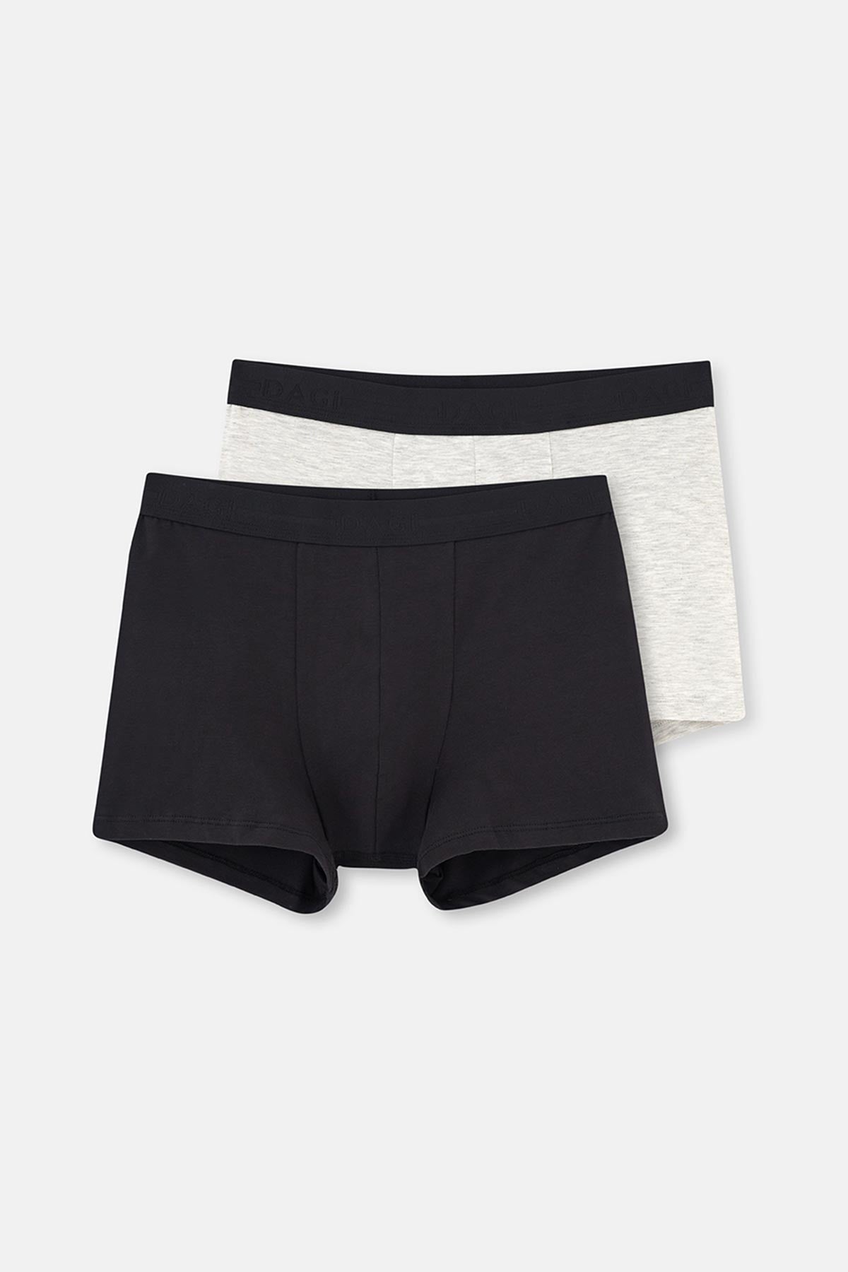 Grimelanj - Siyah Pamuk 2'li Boxer