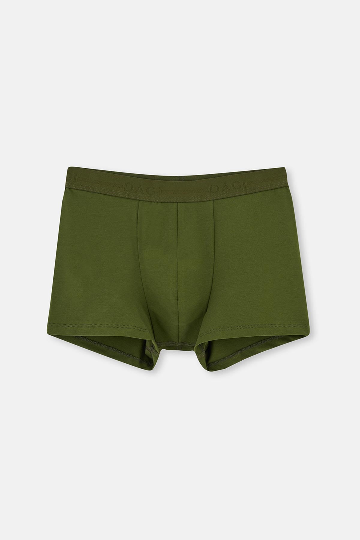 Yeşil Pamuk Desenli 2'li Boxer