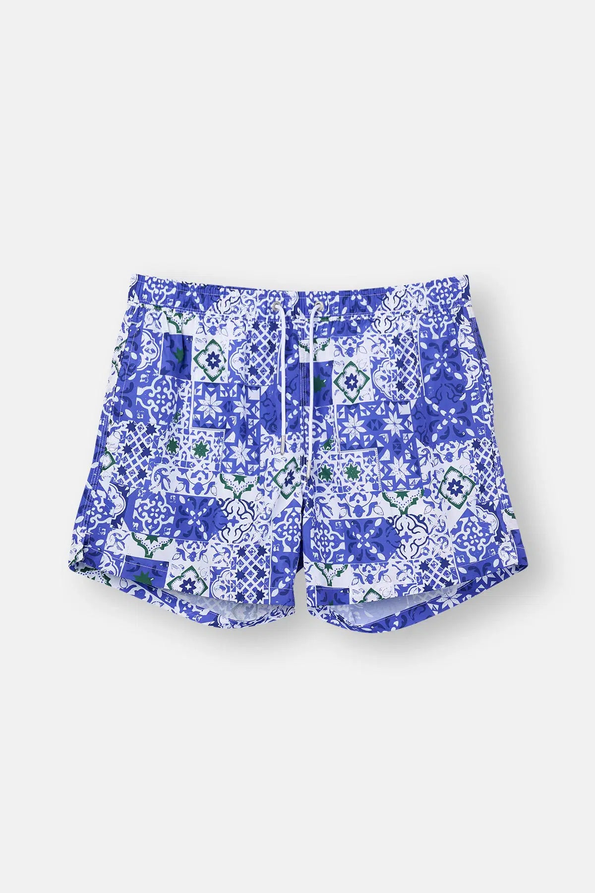 Multicolor Desenki Kısa Deniz Şortu