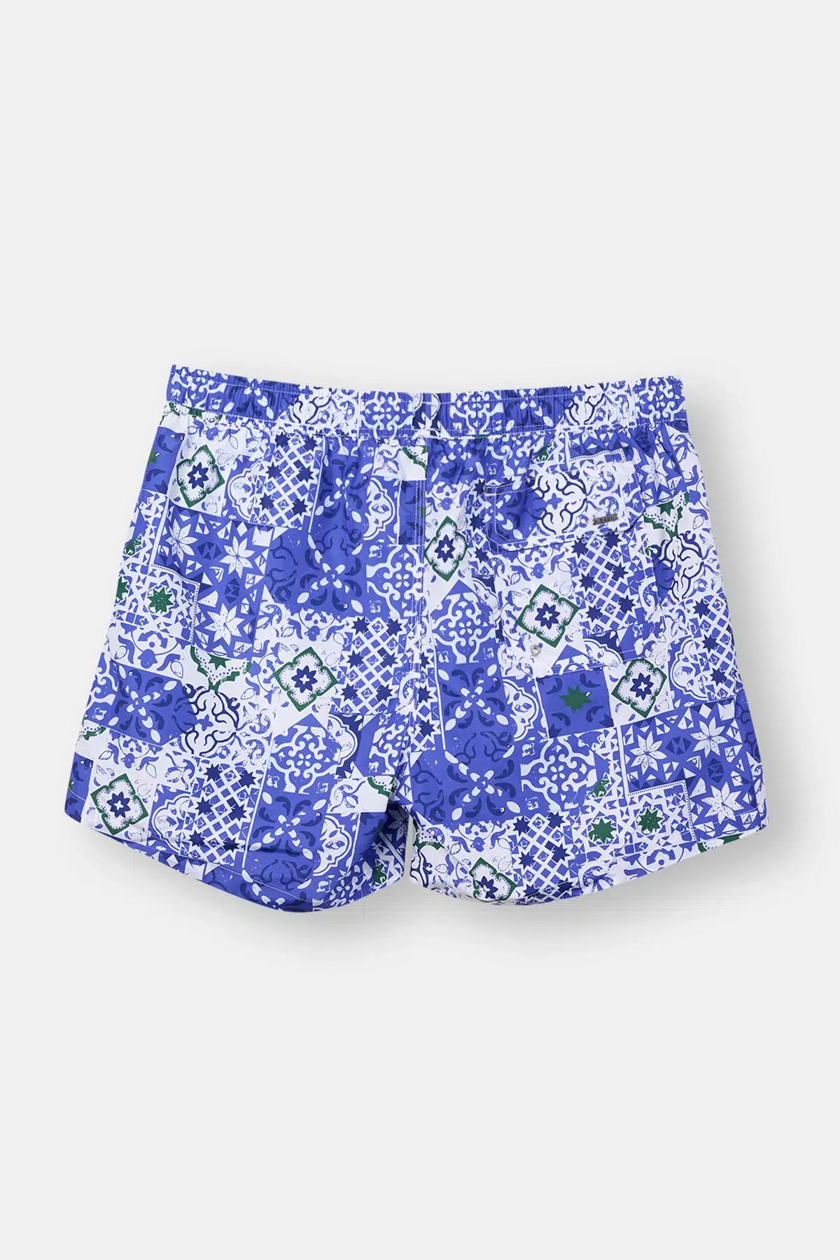 Multicolor Desenki Kısa Deniz Şortu