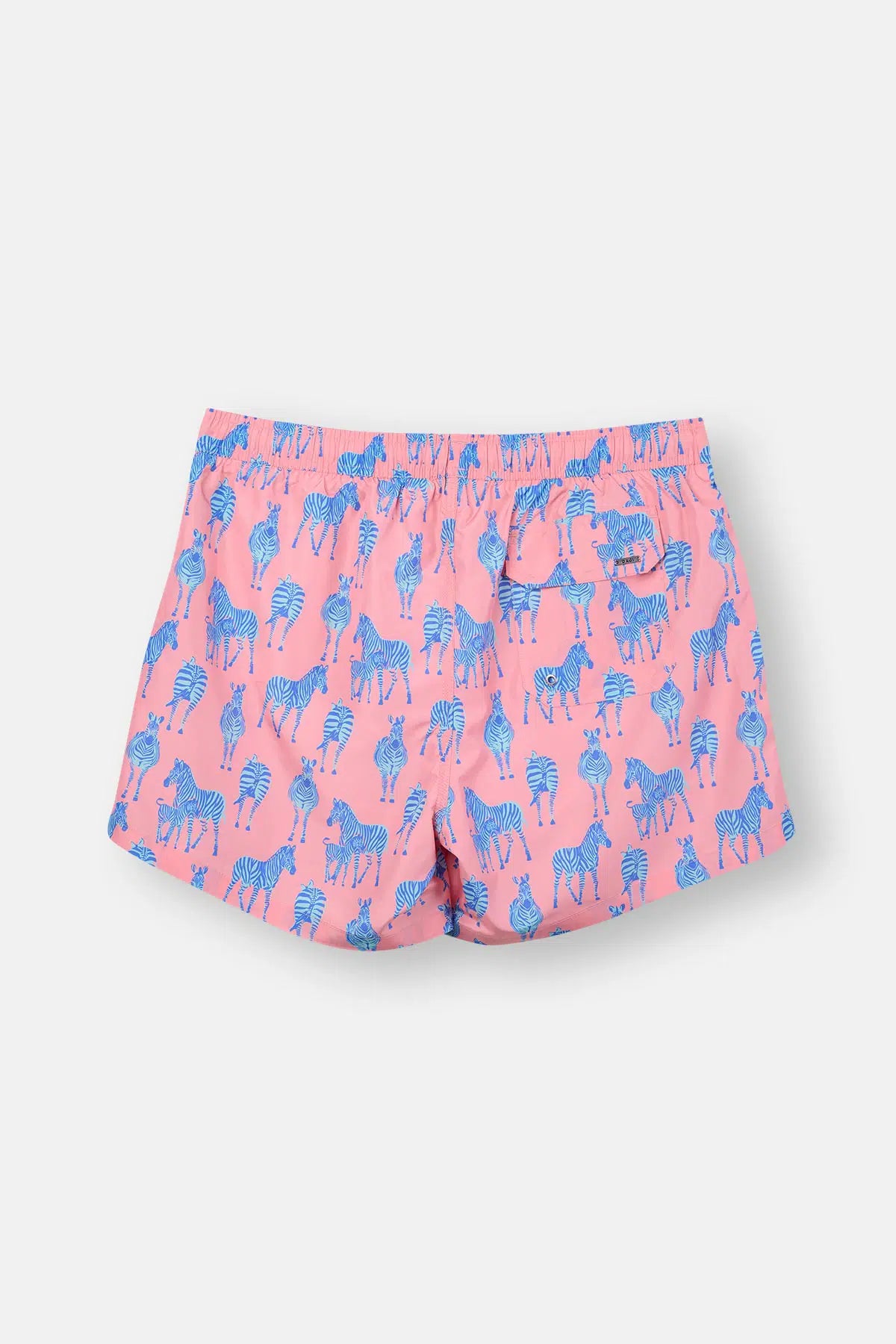 Multicolor Kısa Zebra Desenli Deniz Şortu